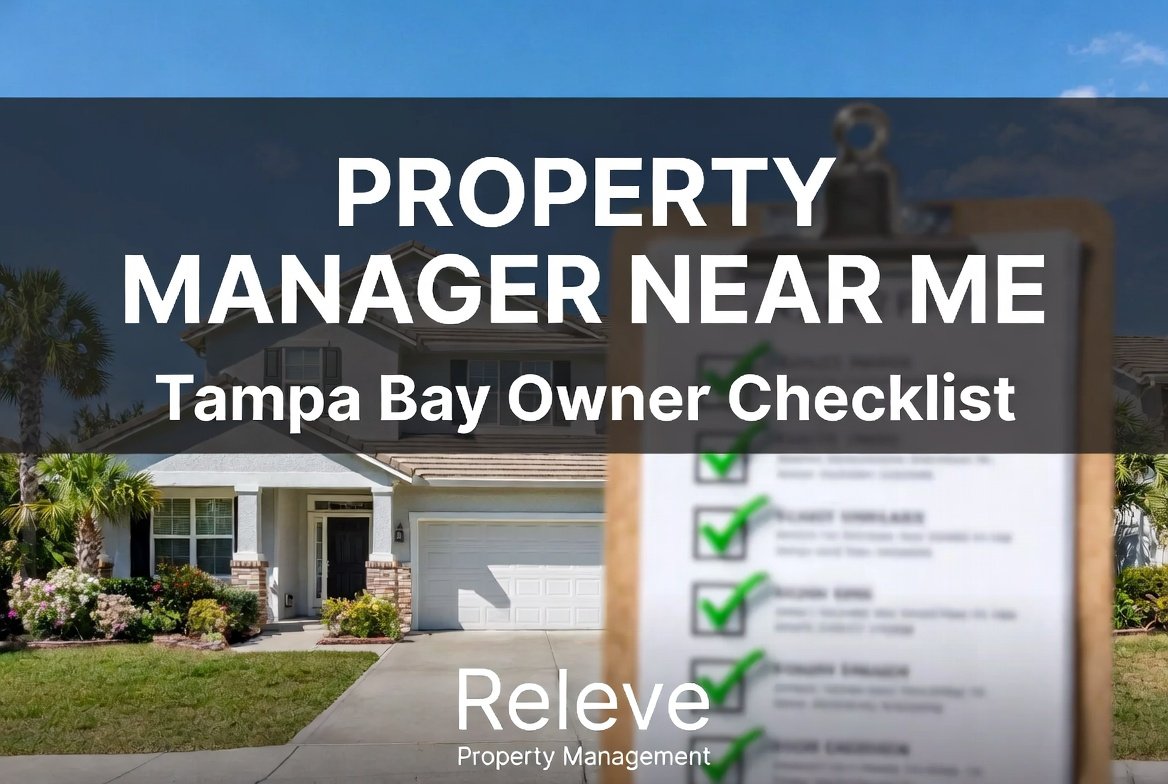 Property Manager Near Me: Tampa Bay Owner Checklist – Modern Florida rental home with owner checklist clipboard